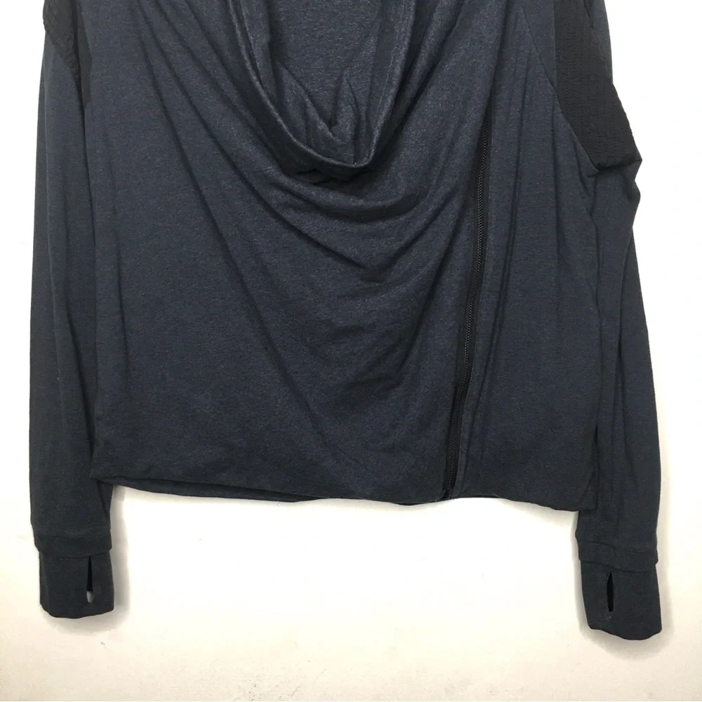 lululemon Sway Asymmetrical Moto Jacket Charcoal‎ Grey